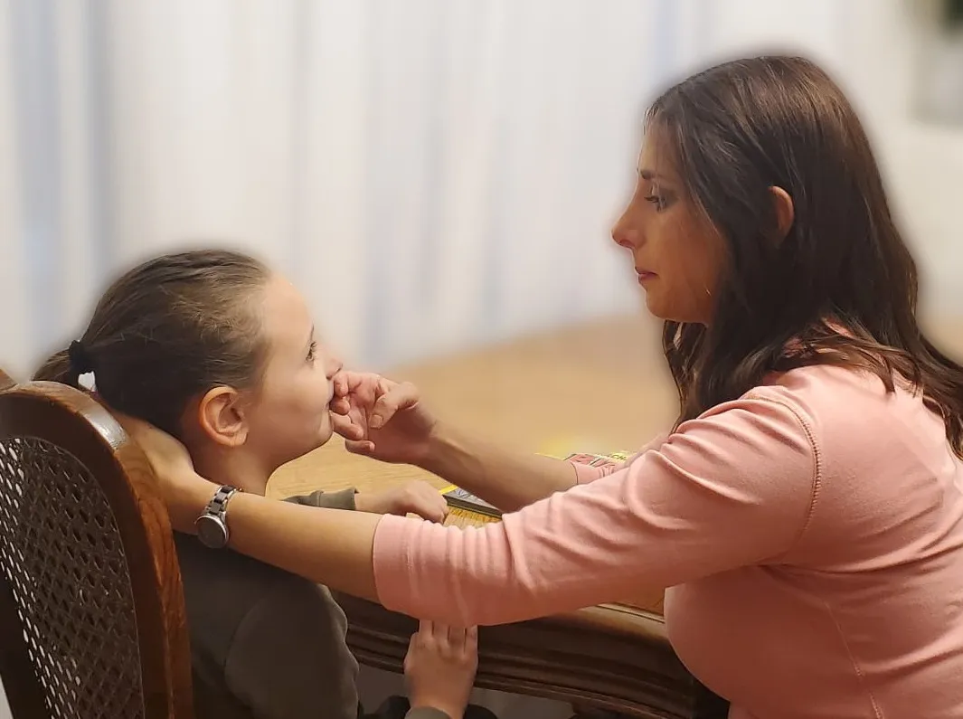 Speech therapy session